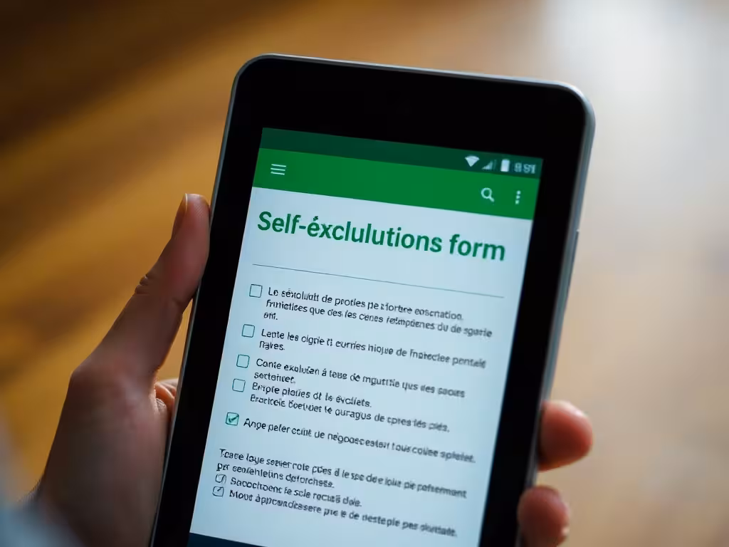 Dispositif d'auto-exclusion des jeux en ligne réglementé par l'ANJ, interface de protection du joueur