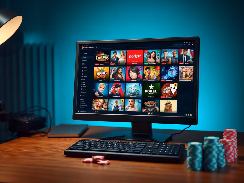 Catalogue de jeux casino Golden Vegas : sélection de jeux affichée en français sur écran