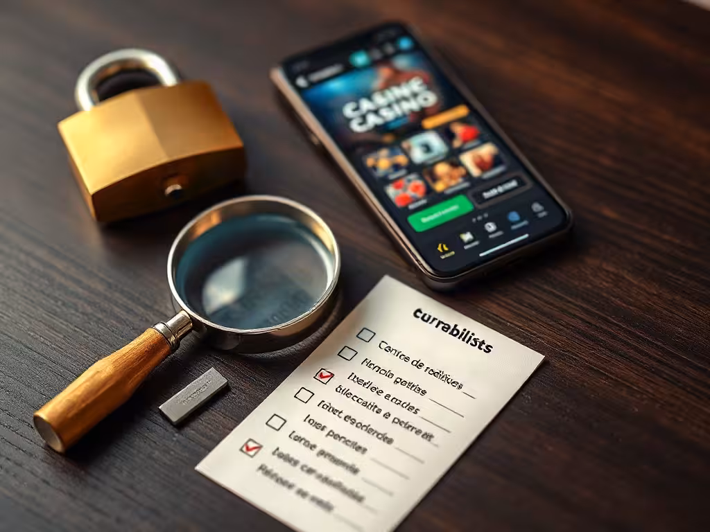 Outils de contrôle pour évaluer la fiabilité d'un casino virtuel.