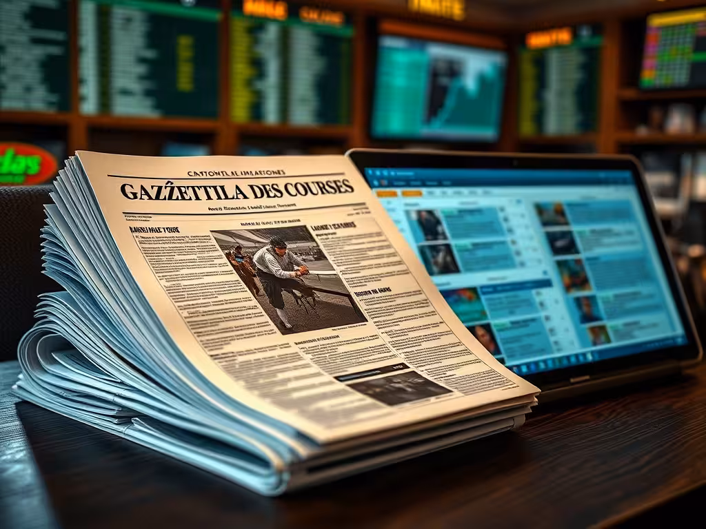 Gazette des courses : formats papier et numérique face à face pour le parieur