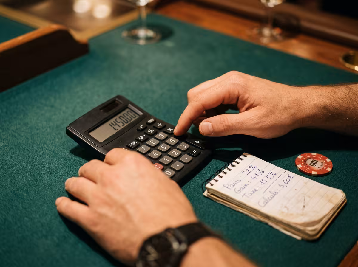 Calcul de mise unitaire sur feutrine verte, gestion bankroll personnalisée selon le jeu pratiqué