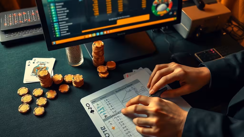 Plateforme casino en ligne avec chips, cartes et outils d'analyse : choix prudent et maîtrisé