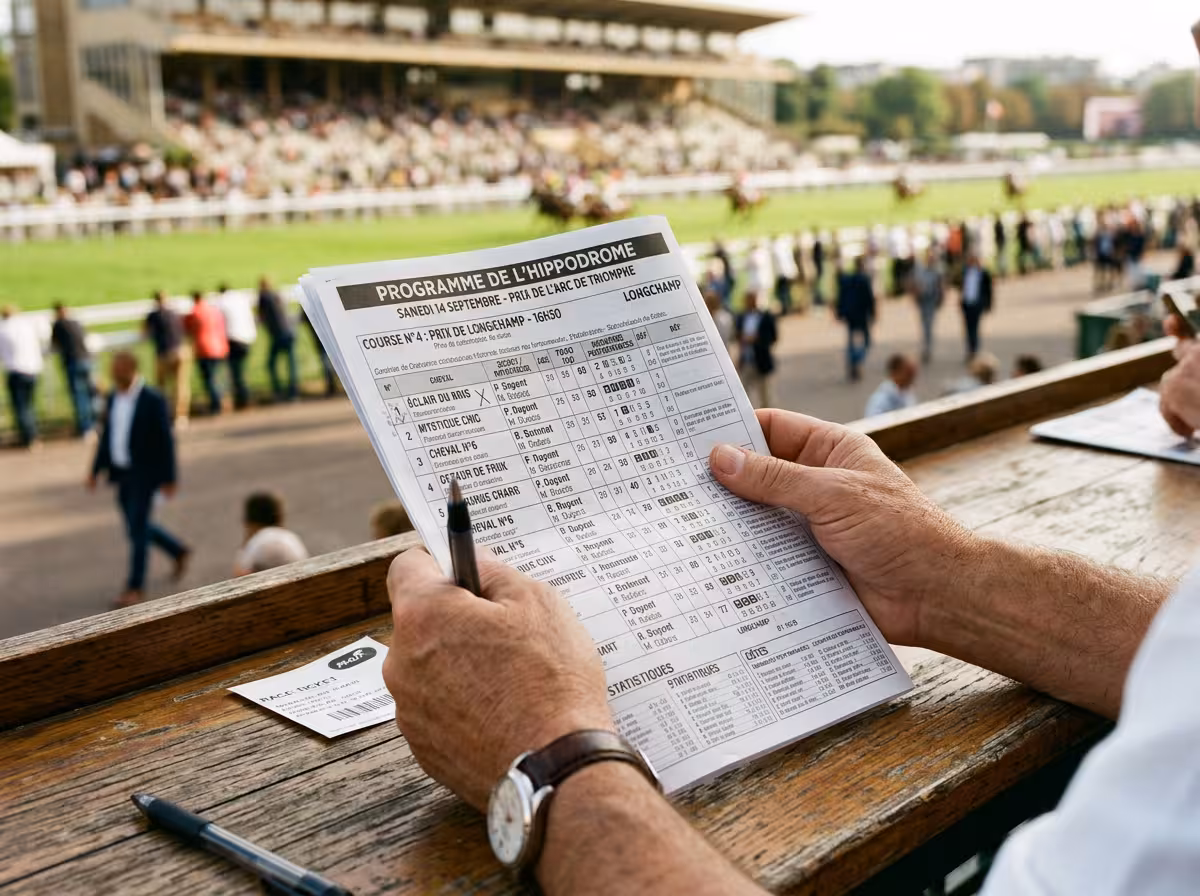 Analyse des statistiques jockeys sur une feuille de pronostic quinté avant la course