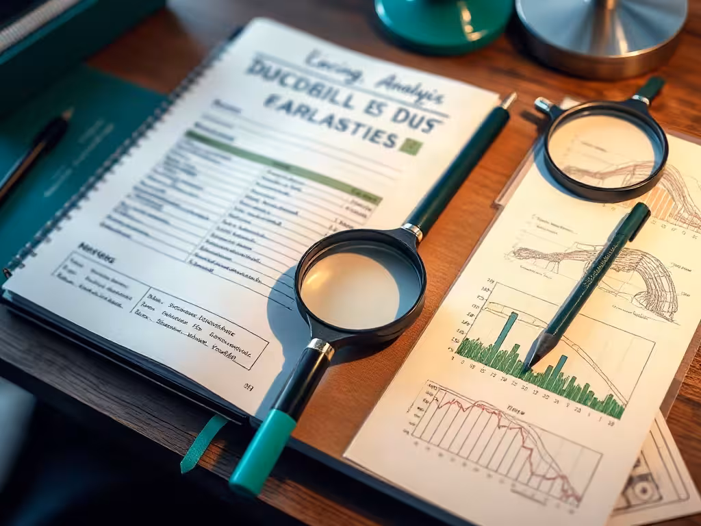 Carnet d'analyses avec données spécialisées du terrain lourd