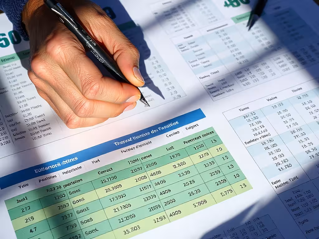 Analyste décortiquant les données statistiques de construction des prédictions de paris sportifs