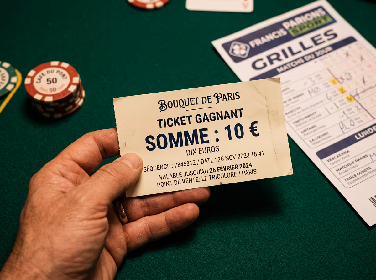 Bon freebet de 10 euros illustrant la récompense du parrainage Winamax