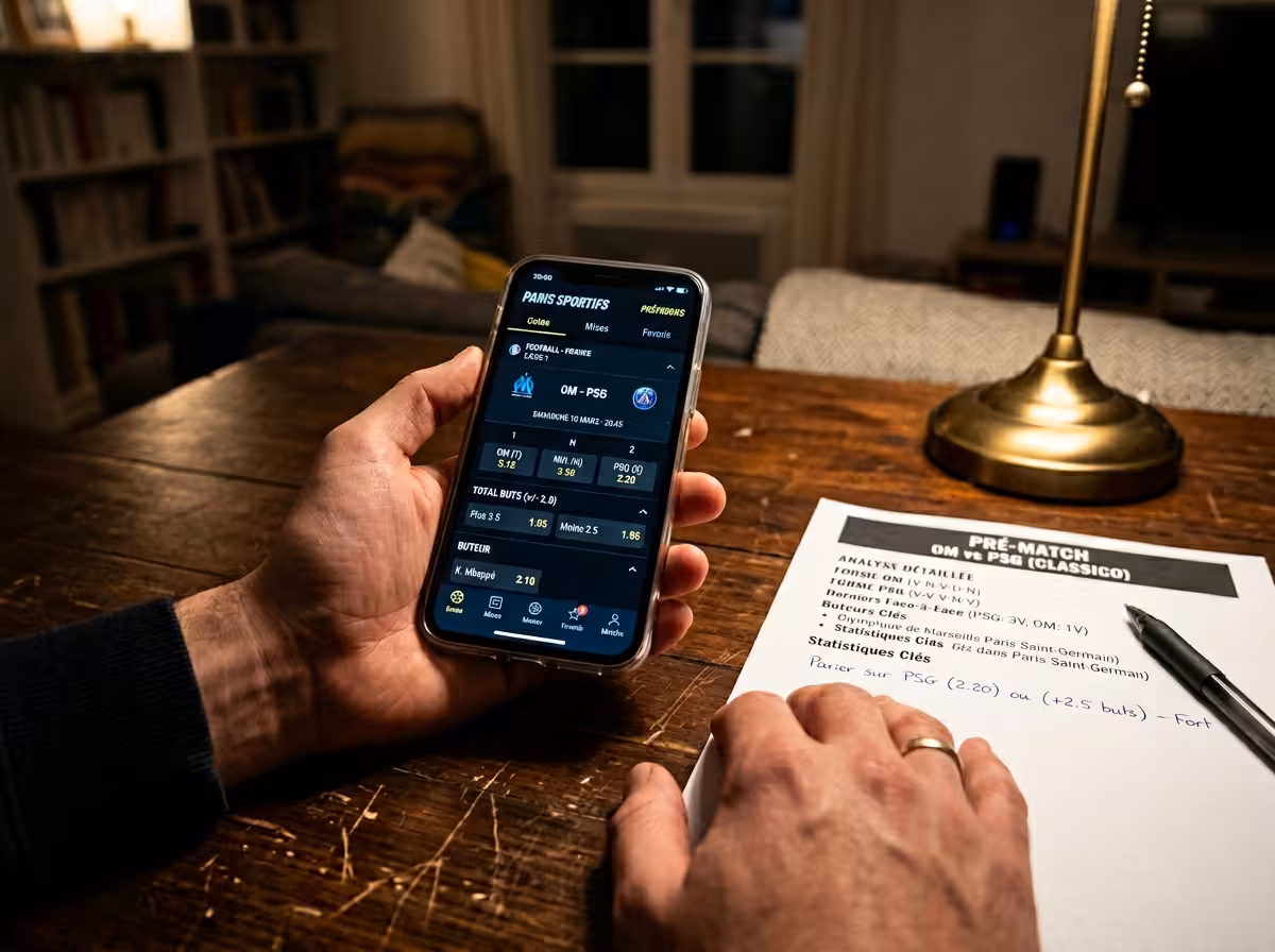 Comparaison des marchés de paris sportifs sur smartphone pour un pronostic foot