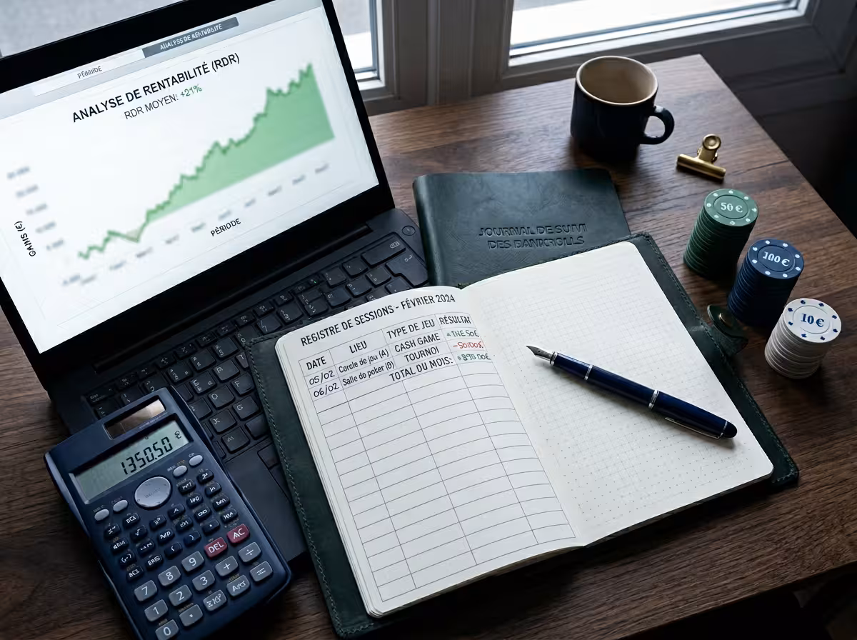 Suivi de bankroll et ROI sur carnet et tableur pour le pari sportif foot