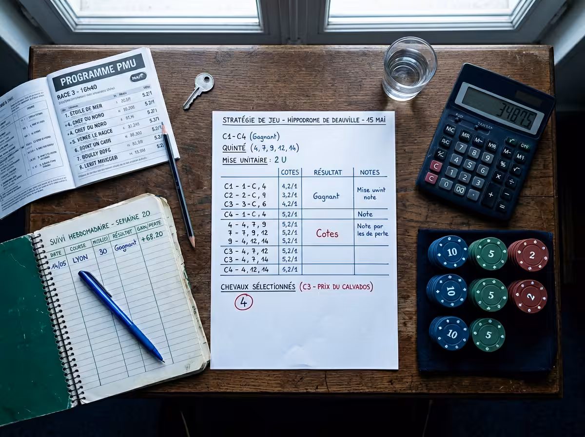 Construction d'un ticket de quinté autour d'une base avec champ réduit et gestion de bankroll