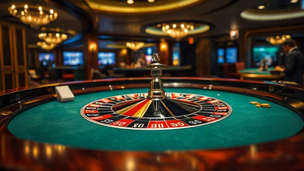 Roulette odds illustrées par une roue européenne et des jetons sur feutrine verte