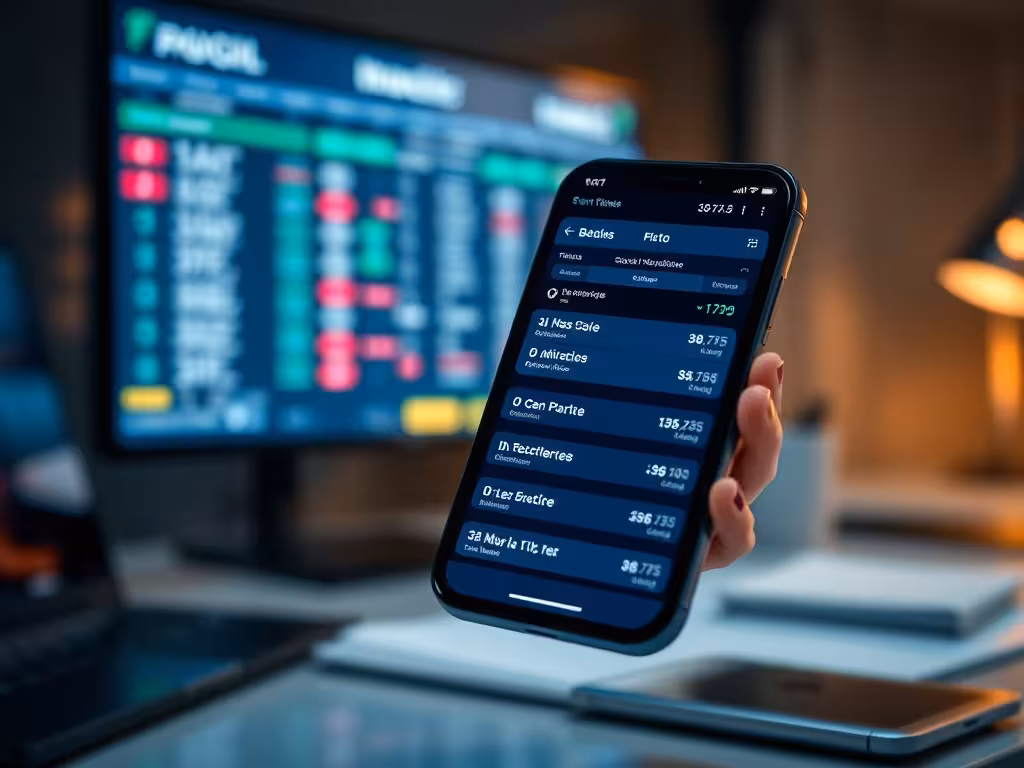 Interface de paris sportifs en français sur écran mobile avec données statistiques en arrière-plan